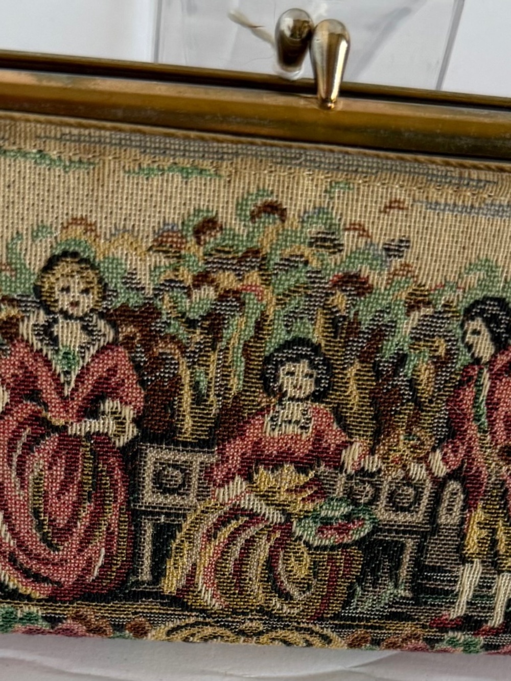 Vintage Baronet Tapestry Clutch Wallet